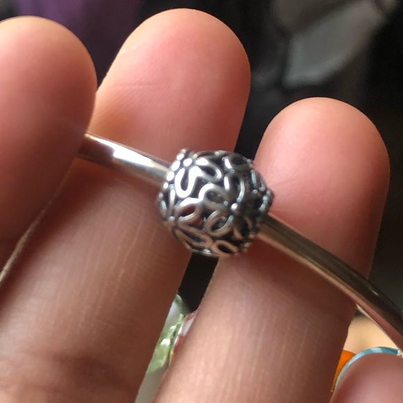 Authentic Pandora Bangle Bracelet w/ 13 Charms Jewelry - Picture 9 of 11